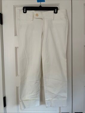 Lilly Pulitzer Vintage 2000s White Cropped Ankle Jeans